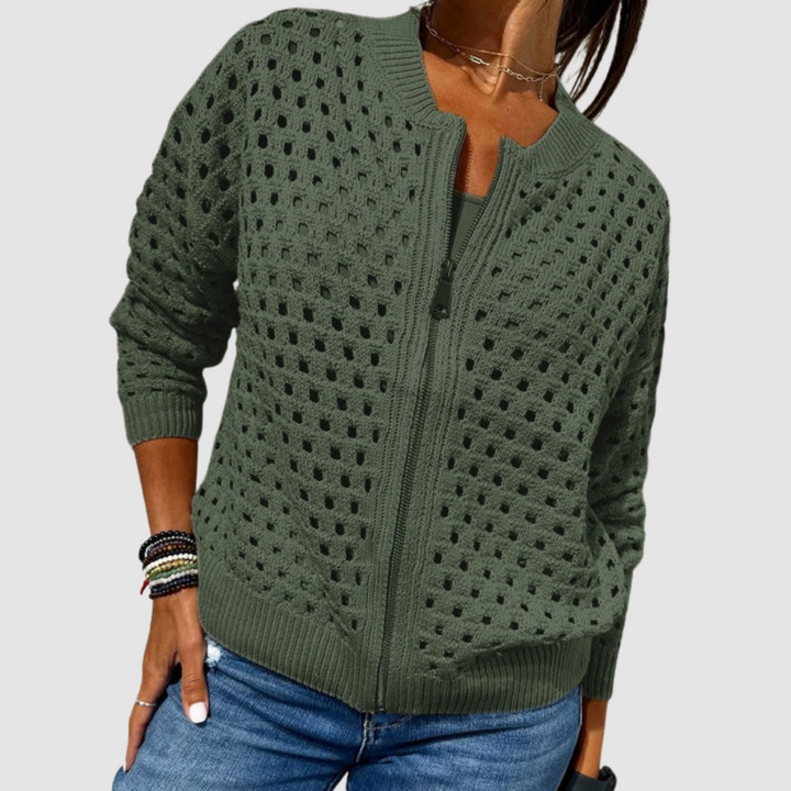 Gracie | Premium Gebreide Hole Cardigan