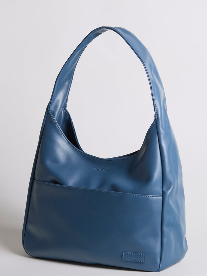 Minimalistisch vegan leer hobo schoudertas