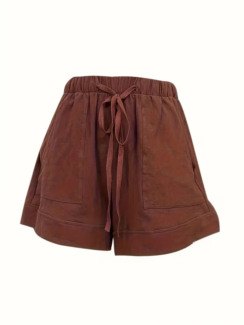 Korte broek met elastische taille