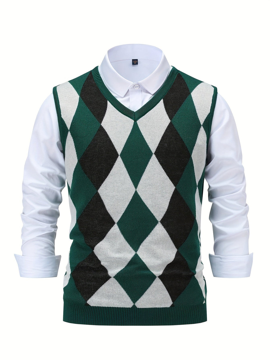 Chandler | Klassieke Argyle Sweater Vest