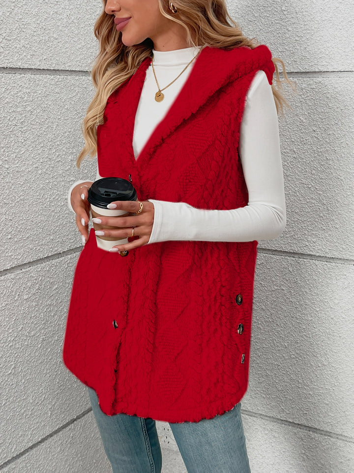 Lorna | Gezellige Hooded Mouwloze Vest