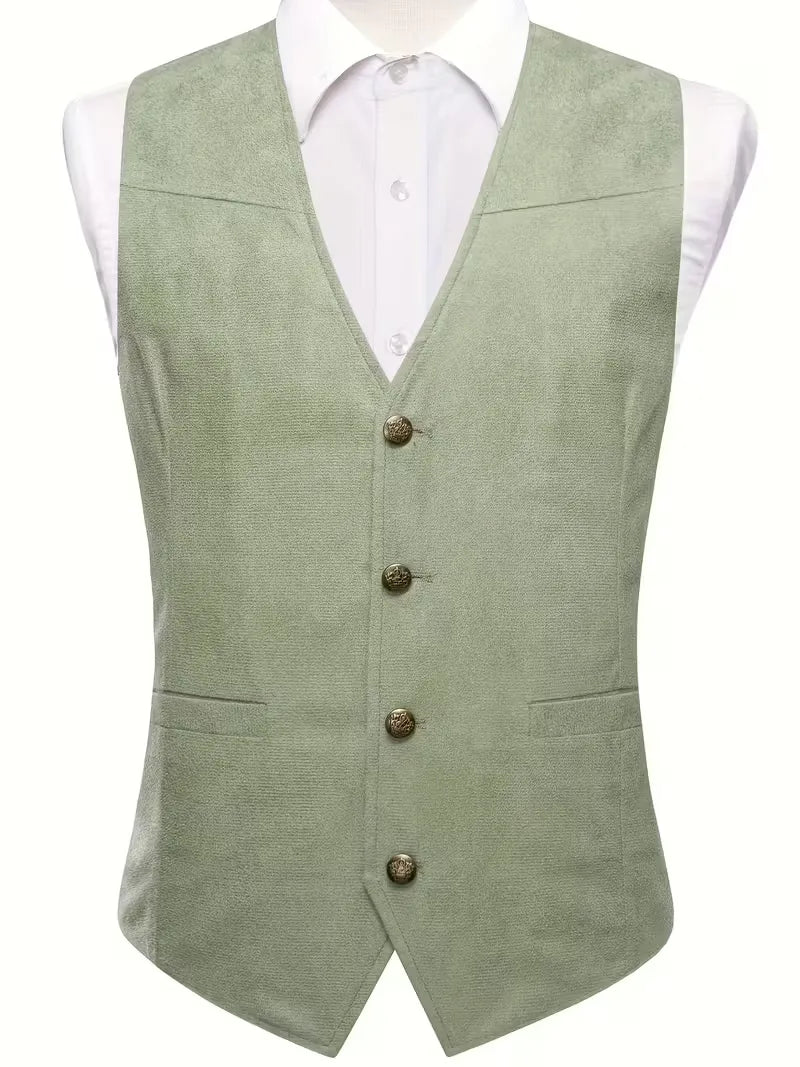 Gilet met V-hals en knopen
