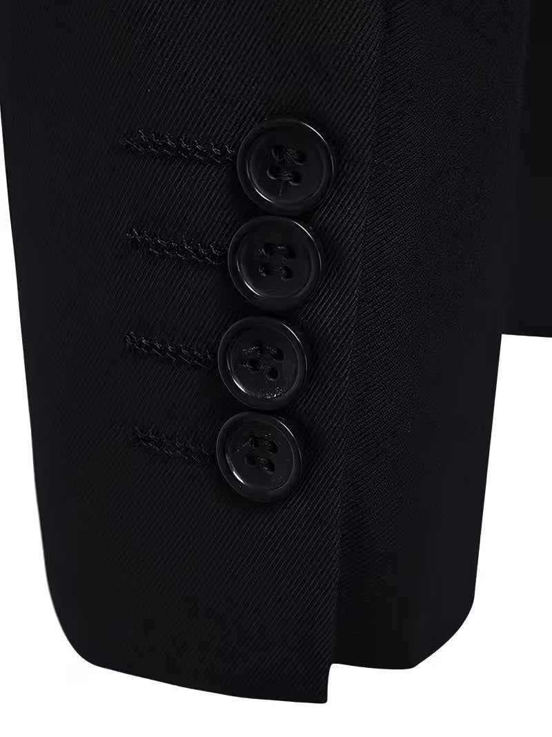 Blazer slim fit met mandarin collar