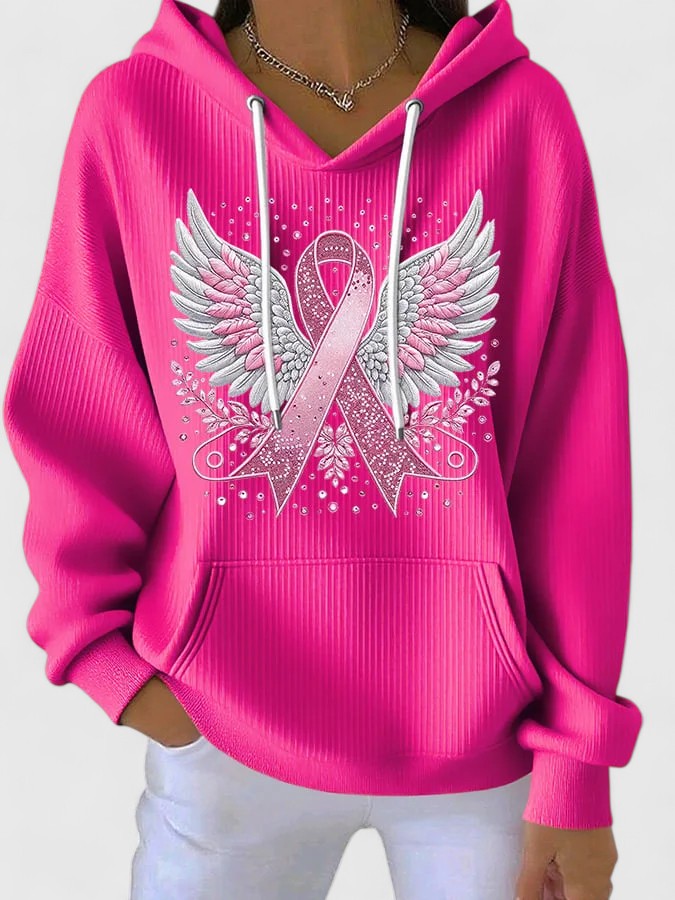 MORGAN – PINK RIBBON ENGELENVLEUGELS HOODIE