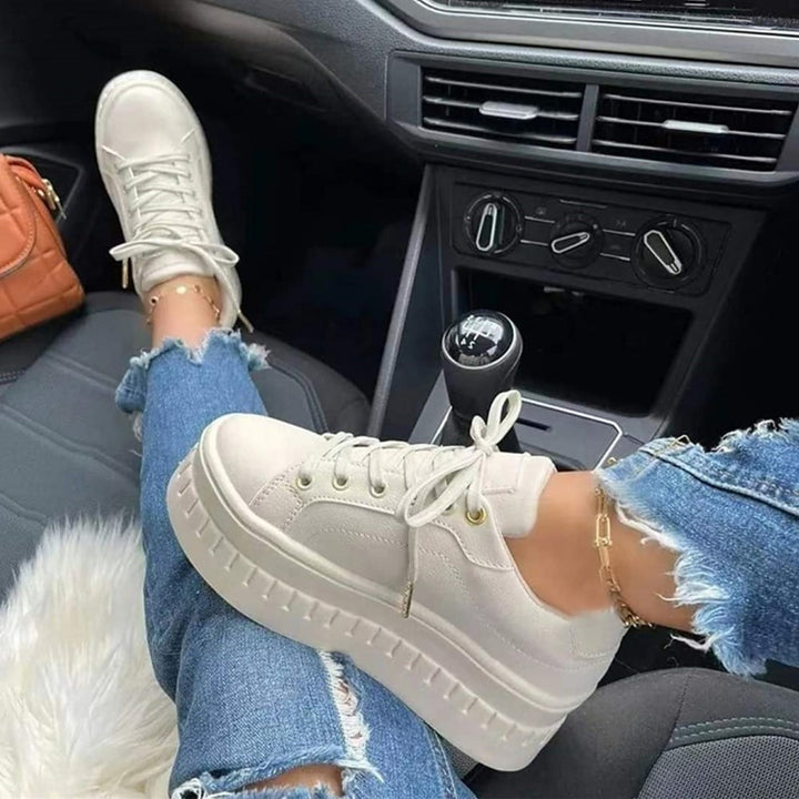 Lage Platform Sneakers Met Dikke Zool Voor Dames