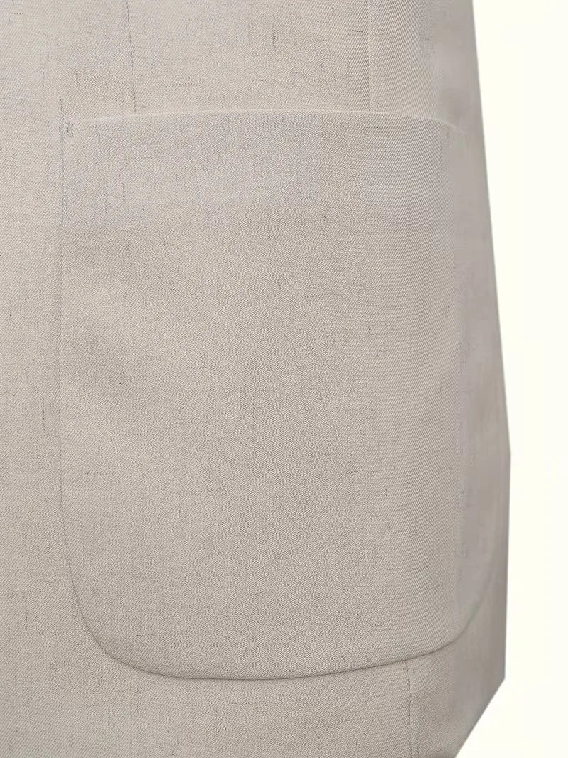 Linnen colbert slim fit
