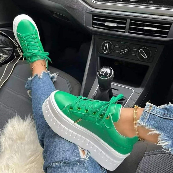 Lage Platform Sneakers Met Dikke Zool Voor Dames