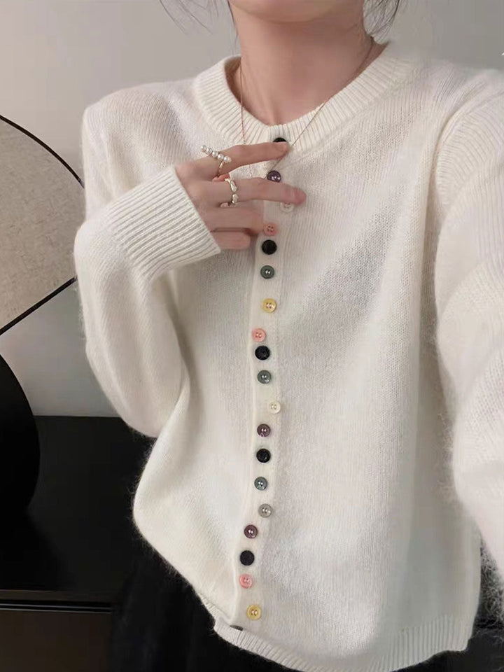 CANDY – FIJNE GAREN ACCENT CARDIGAN