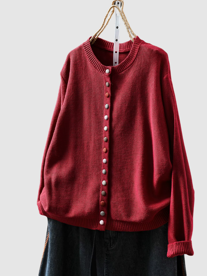 MILA – SPEELSE KNOPJES CARDIGAN