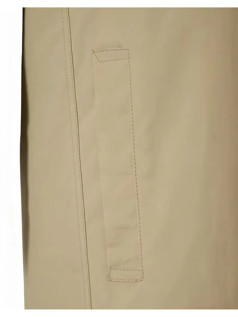 Slim fit trenchcoat met zakdetail