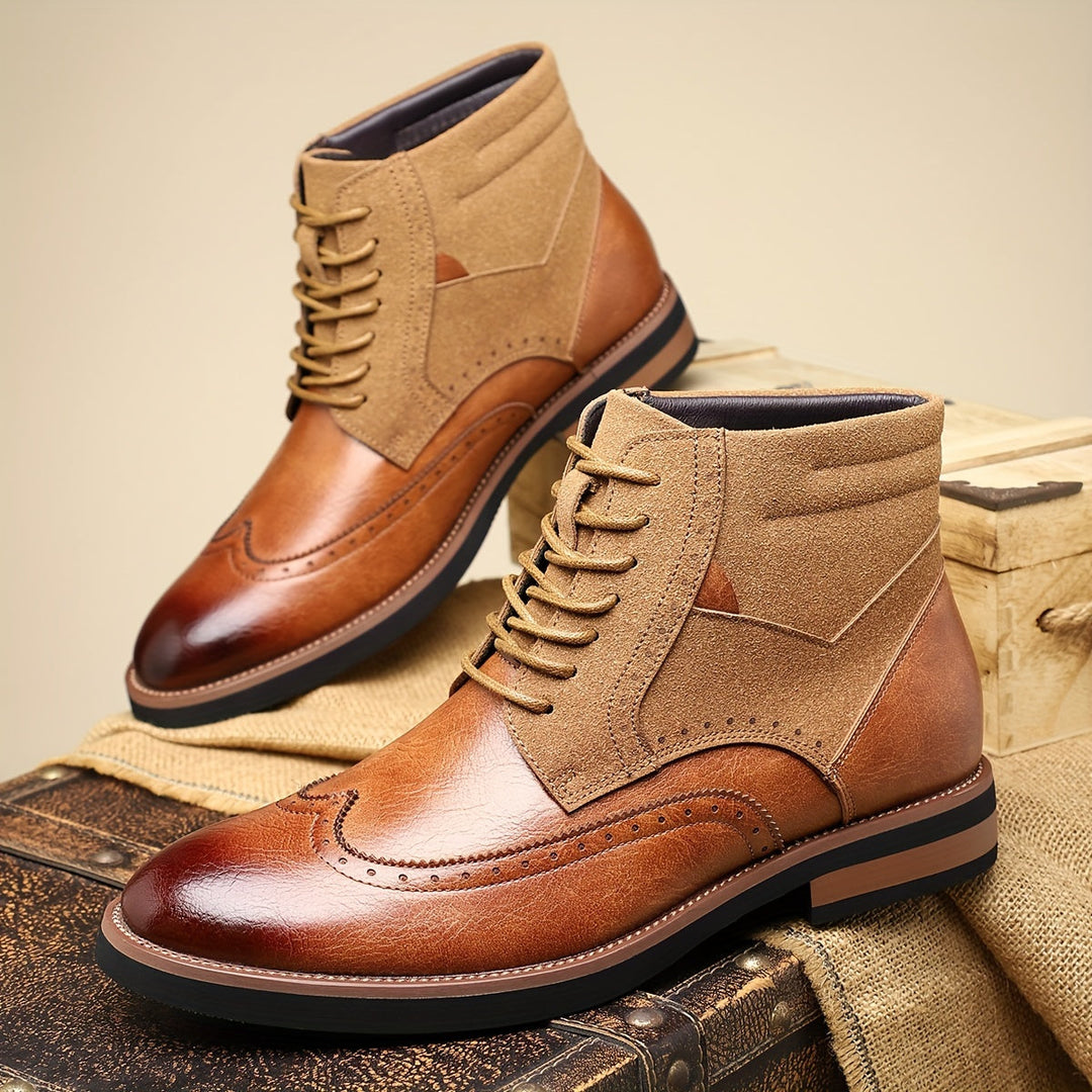 Roland | Klassieke Wingtip Enkellaarzen