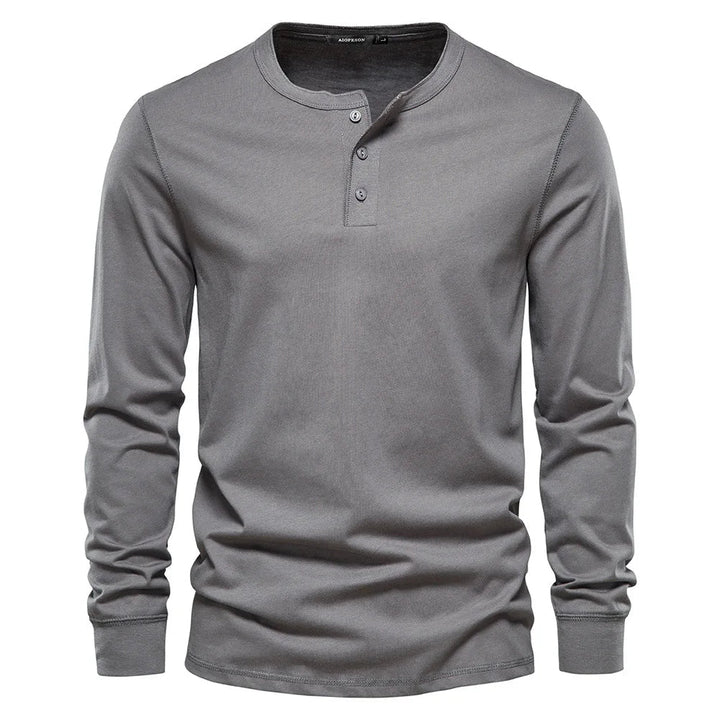 Heren Lange Mouwen Shirt Knopen Casual Comfortabele Pasvorm