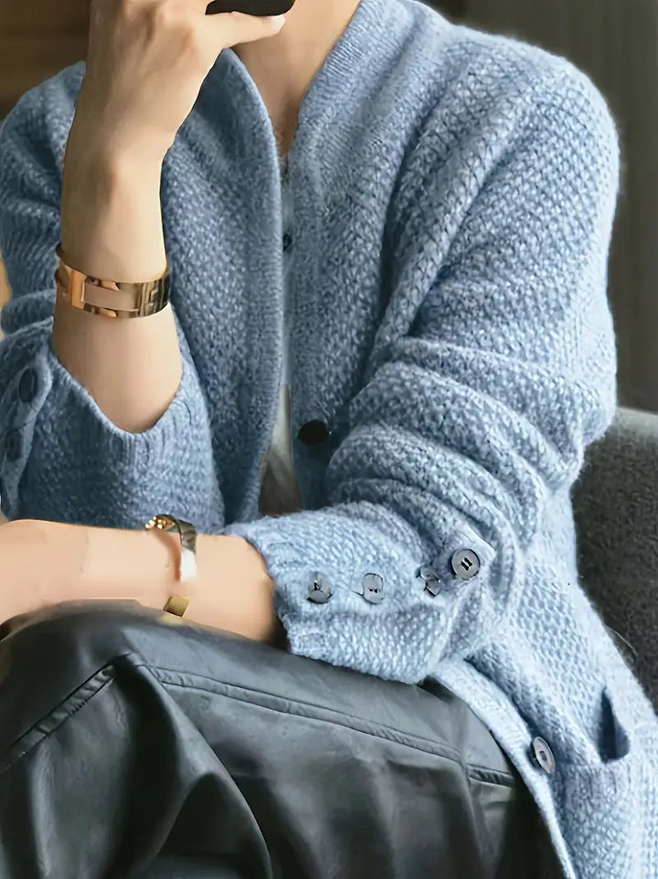 MICHELLE – DE GEZELLIGE TEXTUUR GEHAKTE CARDIGAN