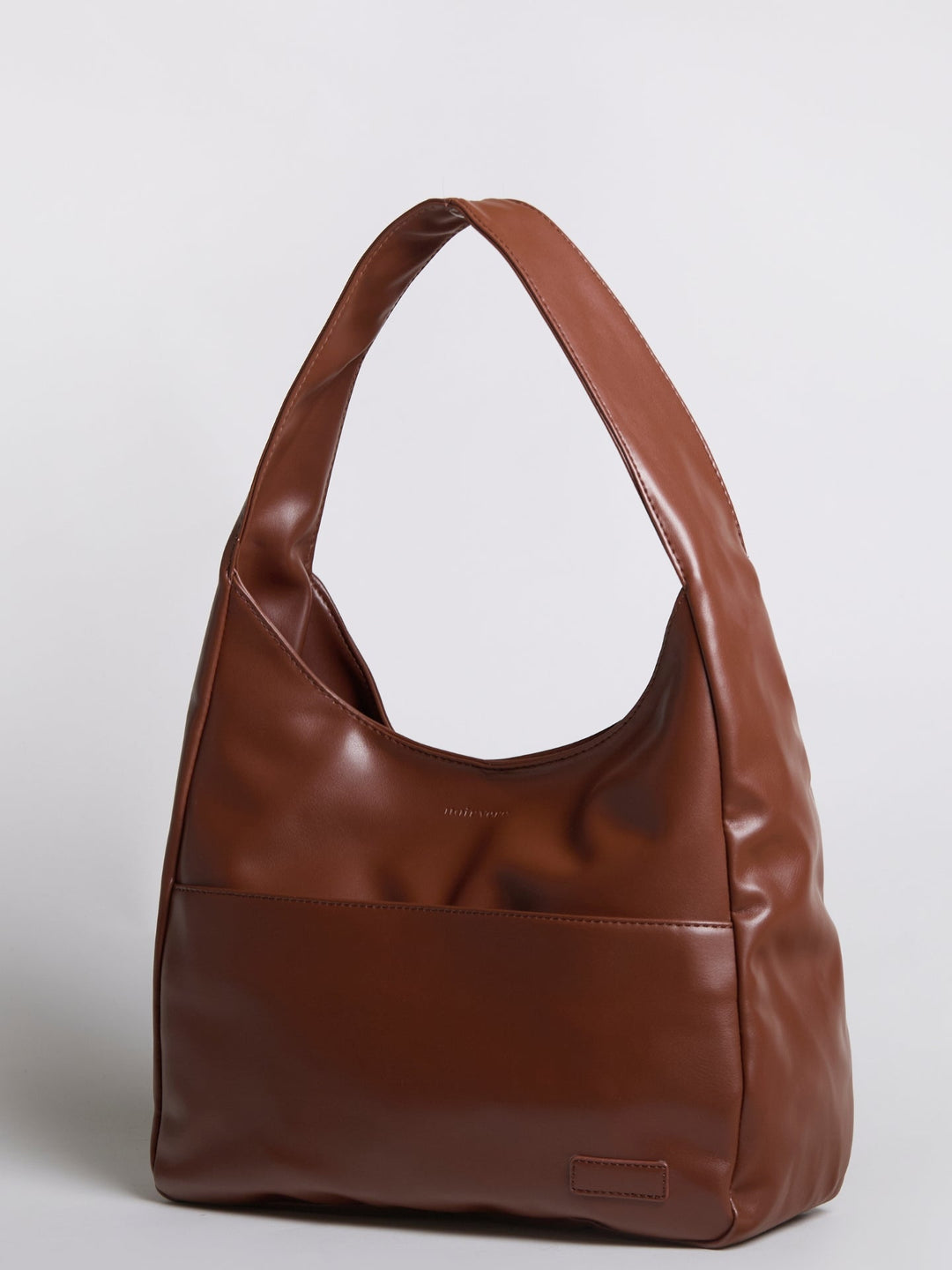 Minimalistisch vegan leer hobo schoudertas