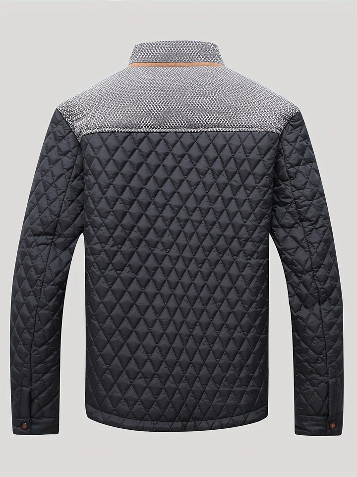 Alden | Gequilt Jack met Staande Kraag