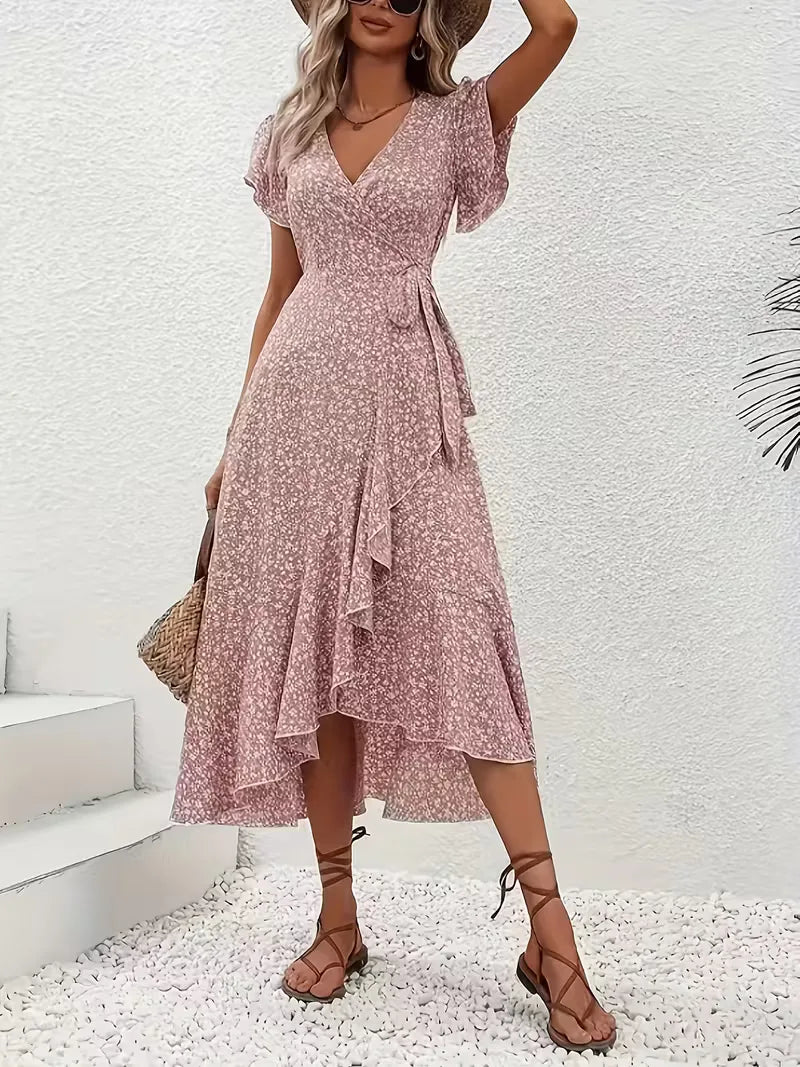 Wikkeljurk met bloemen