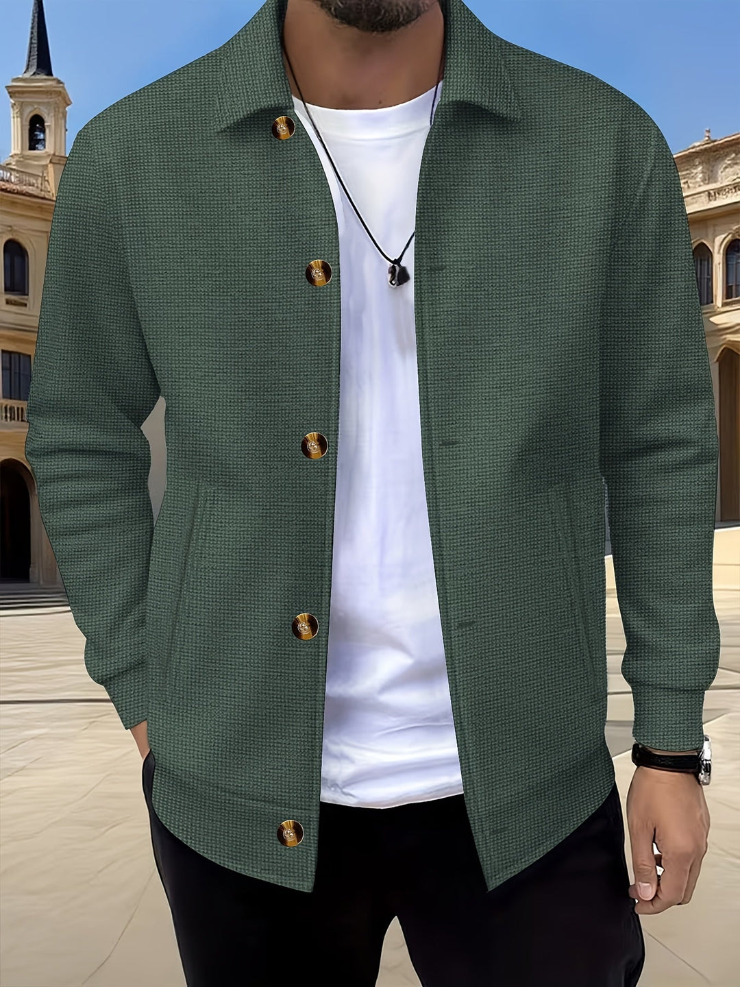 Foster | Textured Button-Up Jast