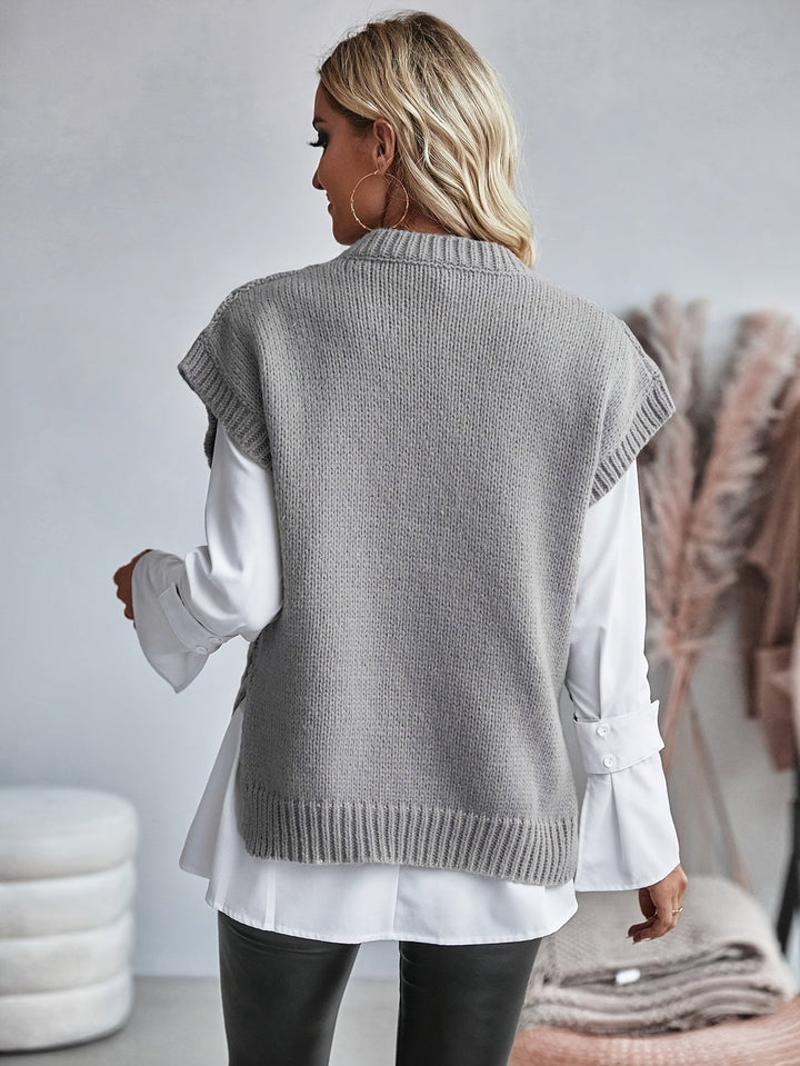 Bridget | Gezellige Kabelgebreide Sweater Vest