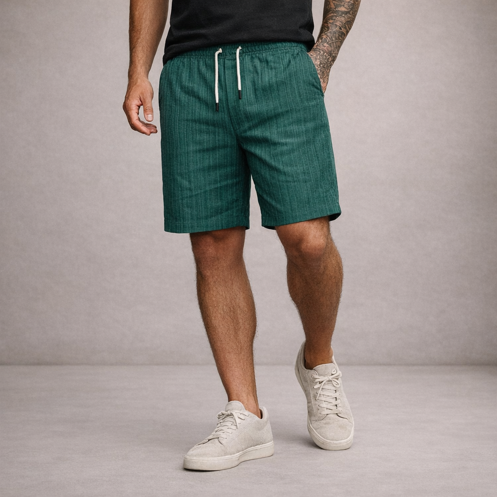 Korte Broek Heren Linnen Regular Fit Ademend Zomer Casual