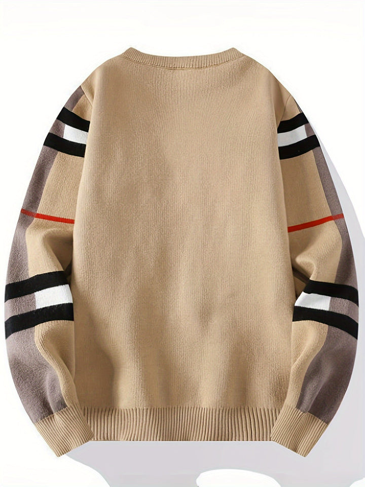 Gebreide Trui Heren - Retro Kabeldesign voor Herfstmode - Regular Fit - Puento Fortade - TP - Essential