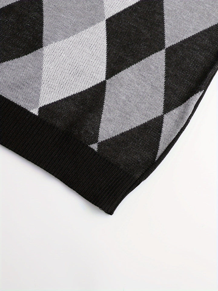 Chandler | Klassieke Argyle Sweater Vest