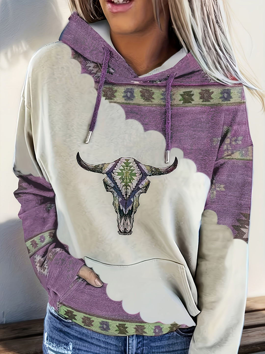 Tamsin | Hoodie met Westerse Inspiratie