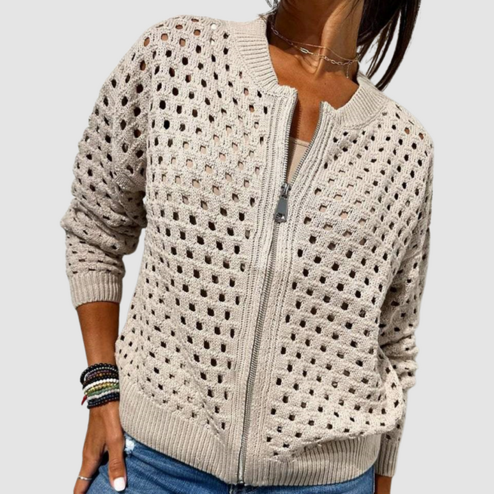 Gracie | Premium Gebreide Hole Cardigan