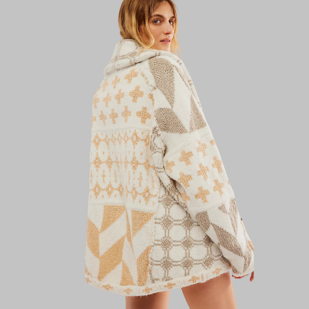 KYLINE – DUIDELIJKE GEOMETRISCHE CARDIGAN