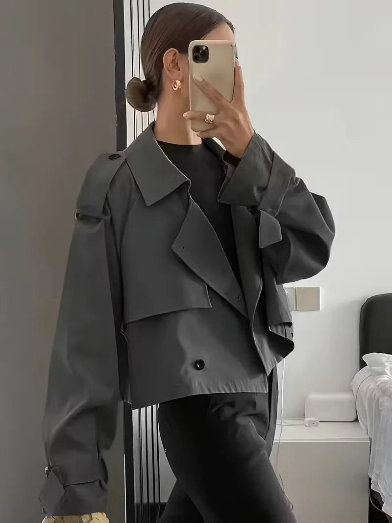 Trenchcoat met oversized fit