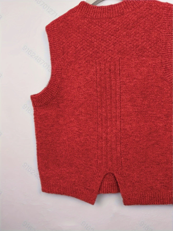 Brooke | Kabelgebreide Sweater Vest