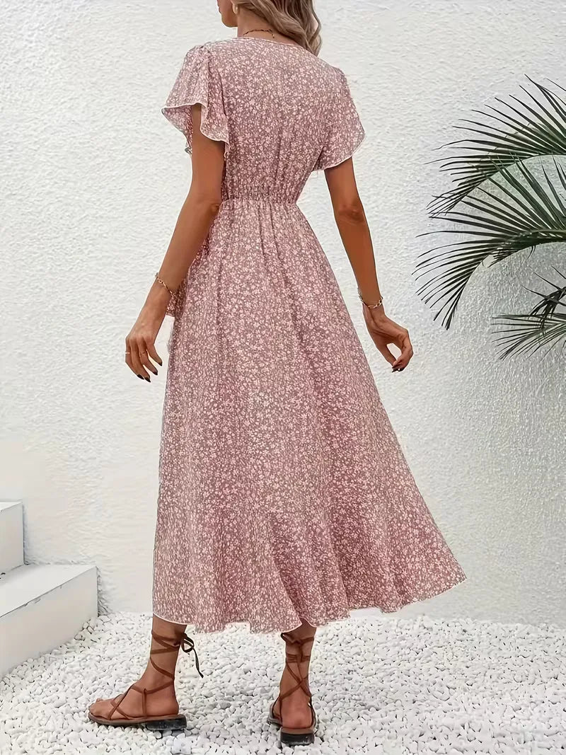 Wikkeljurk met bloemen