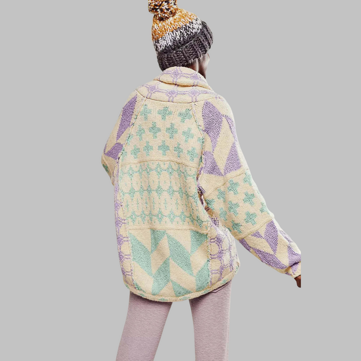 KYLINE – DUIDELIJKE GEOMETRISCHE CARDIGAN