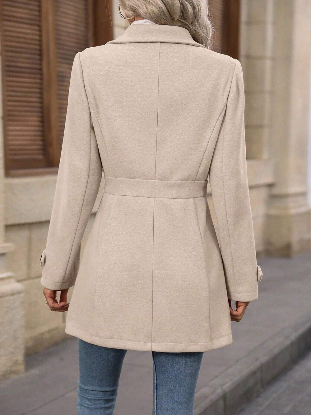 Zomerjas Dames Trenchcoat Ceintuur Getailleerd Tussenseizoen