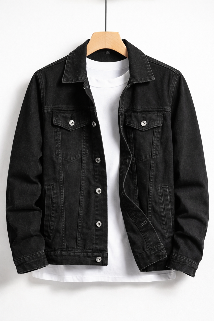 Classic Fit Heren Button-Up Denim Jast