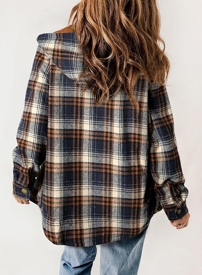 Elvessa | Geruite Flanel Jas