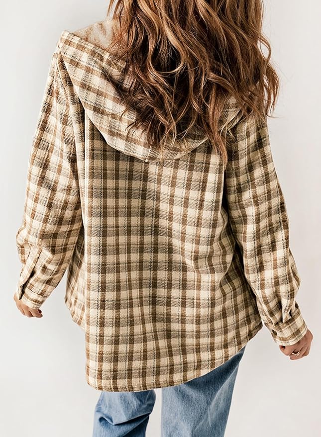 Elvessa | Geruite Flanel Jas