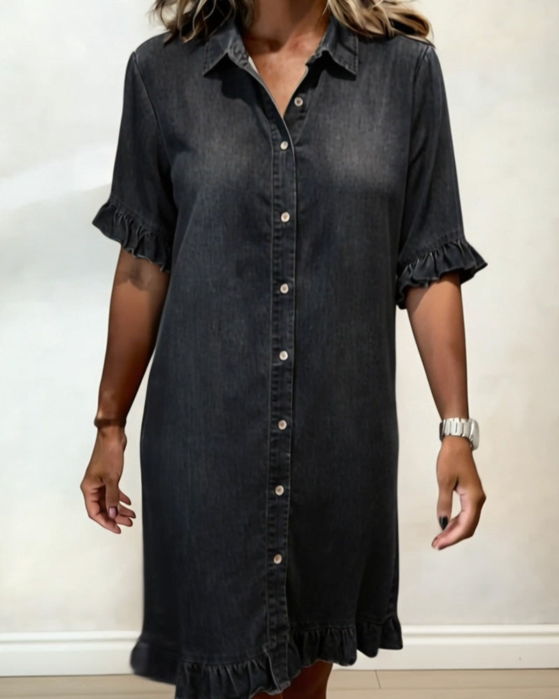 DENIMJURK MET KNOPPEN VOOR VROUWEN
