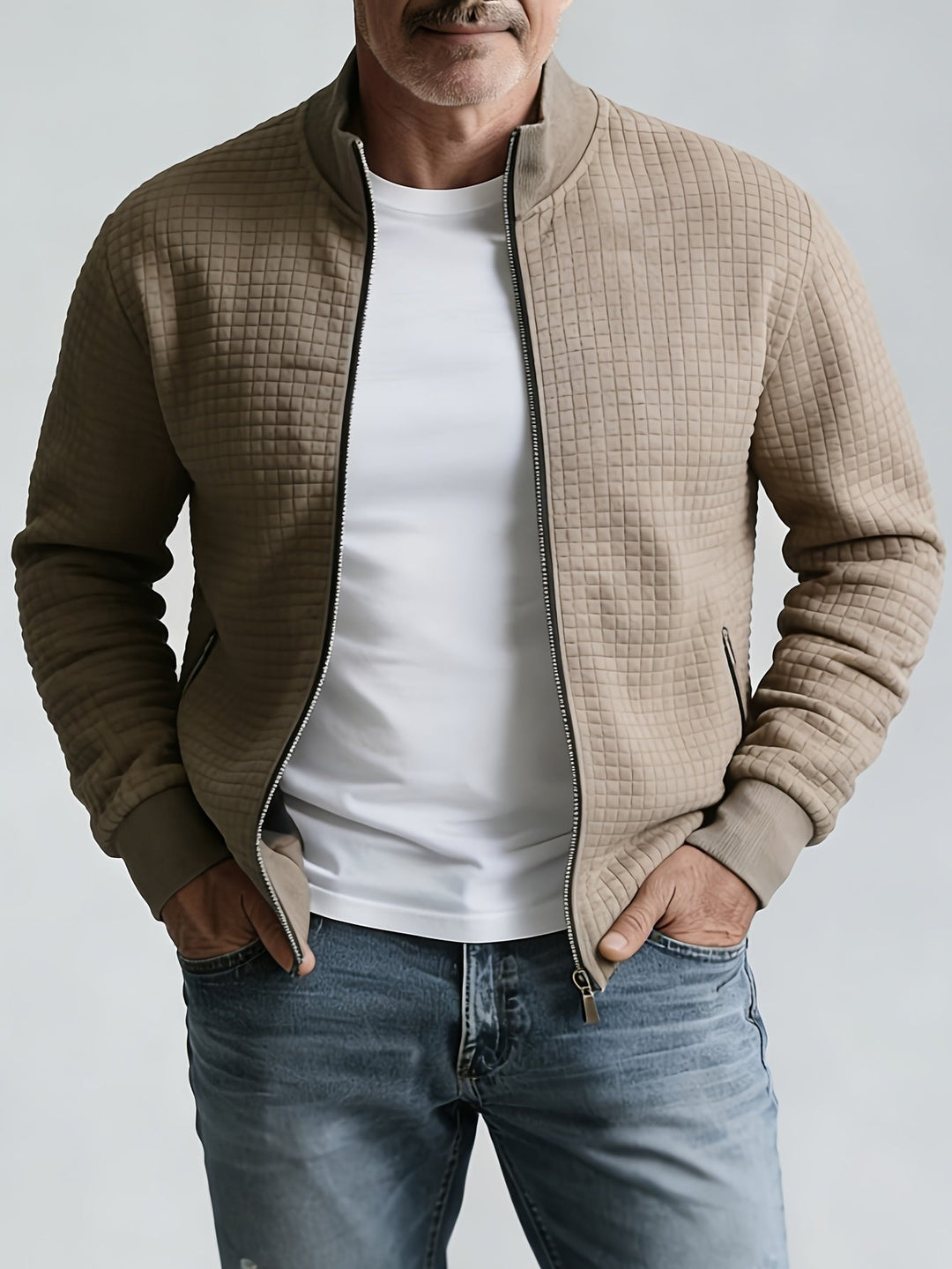 Sullivan | Textured Stand-Collar Jast