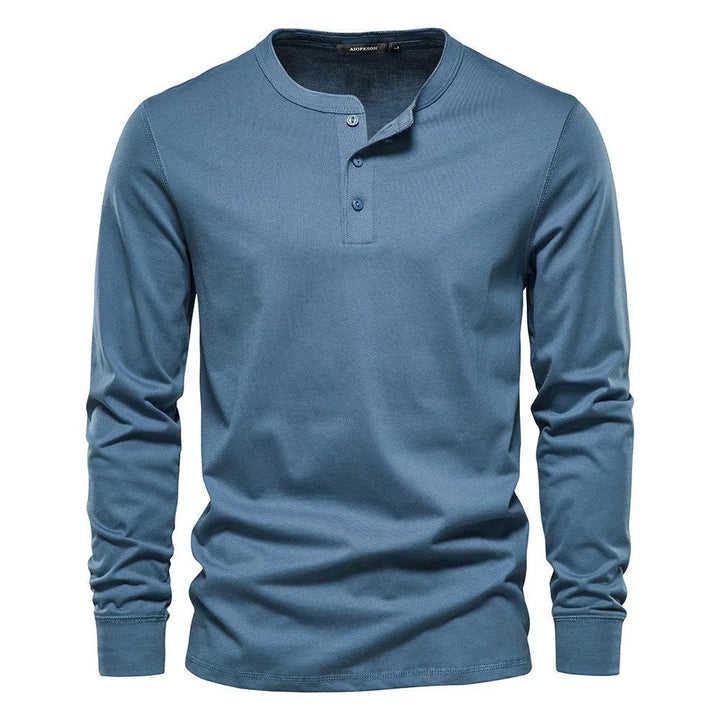 Heren Lange Mouwen Shirt Knopen Casual Comfortabele Pasvorm
