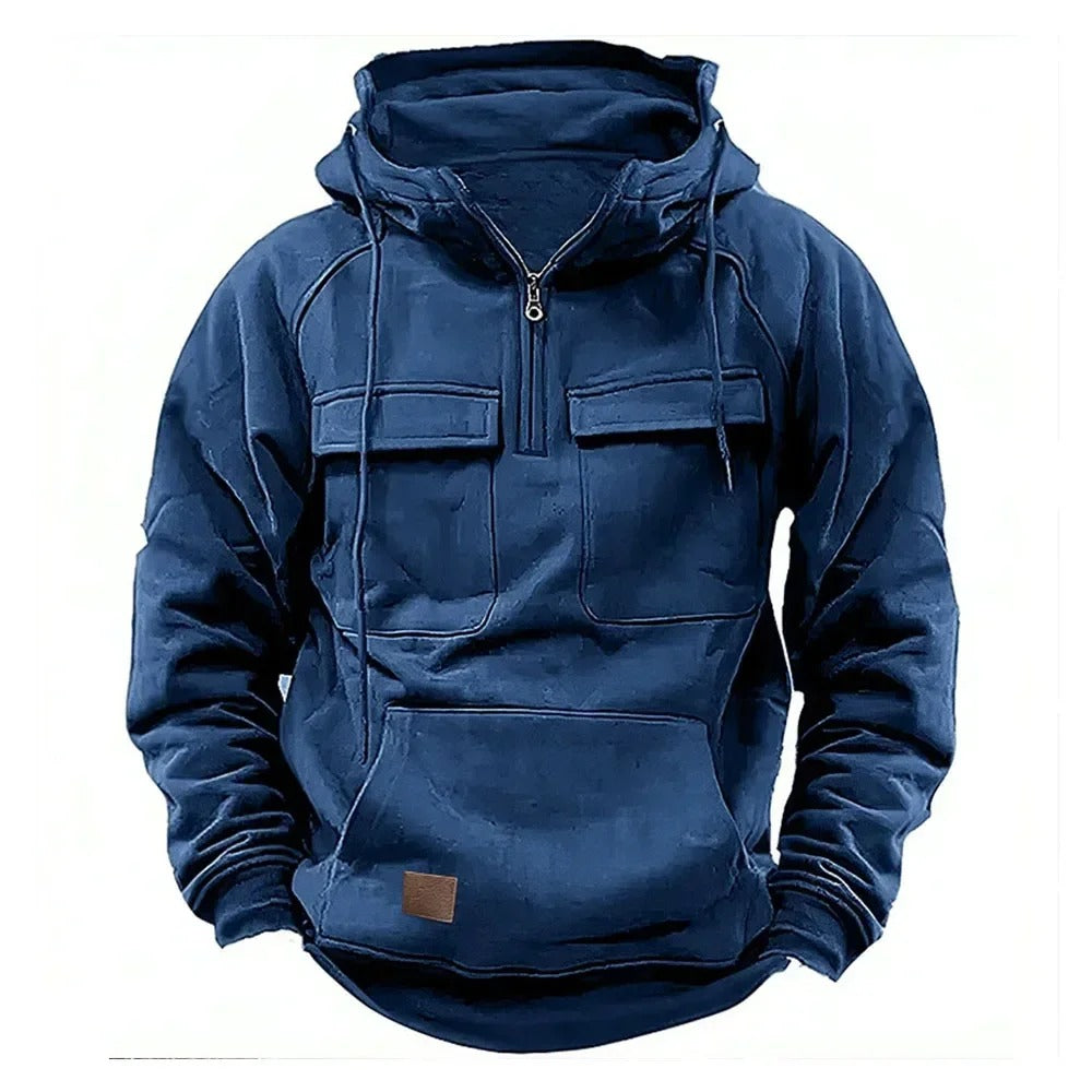 CHRIS – FUNCTIONELE HOODED PULLOVER