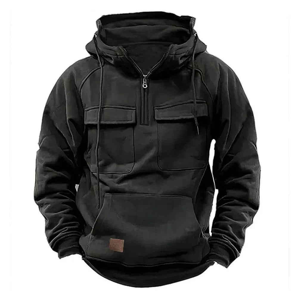 CHRIS – FUNCTIONELE HOODED PULLOVER