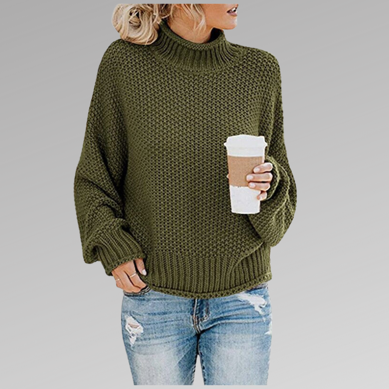 Dames Chunky Kabelgebreide Coltrui