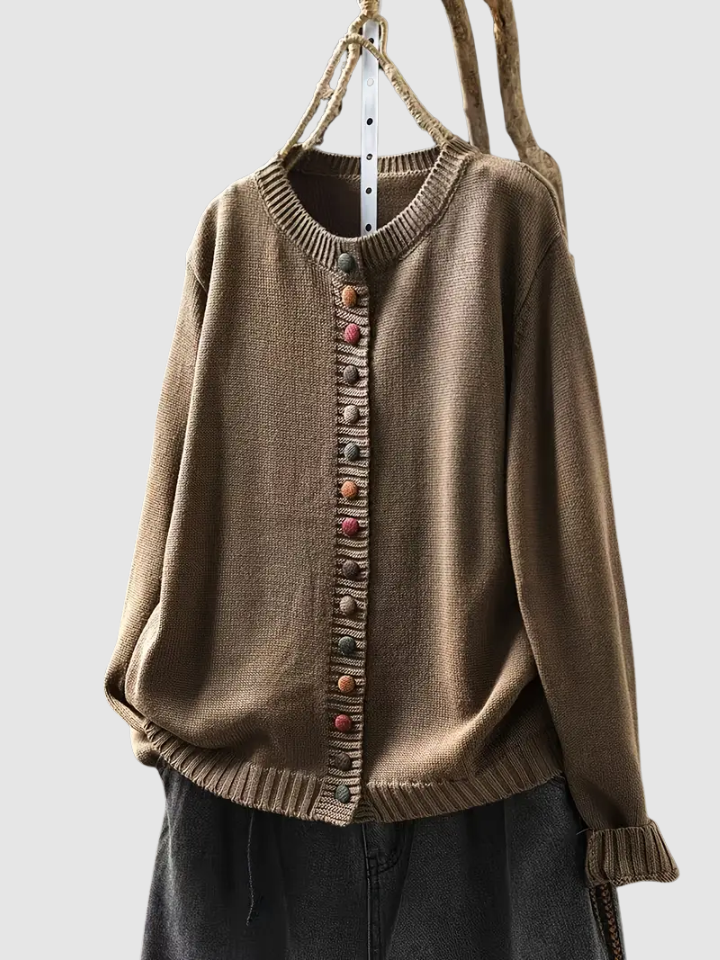 MILA – SPEELSE KNOPJES CARDIGAN