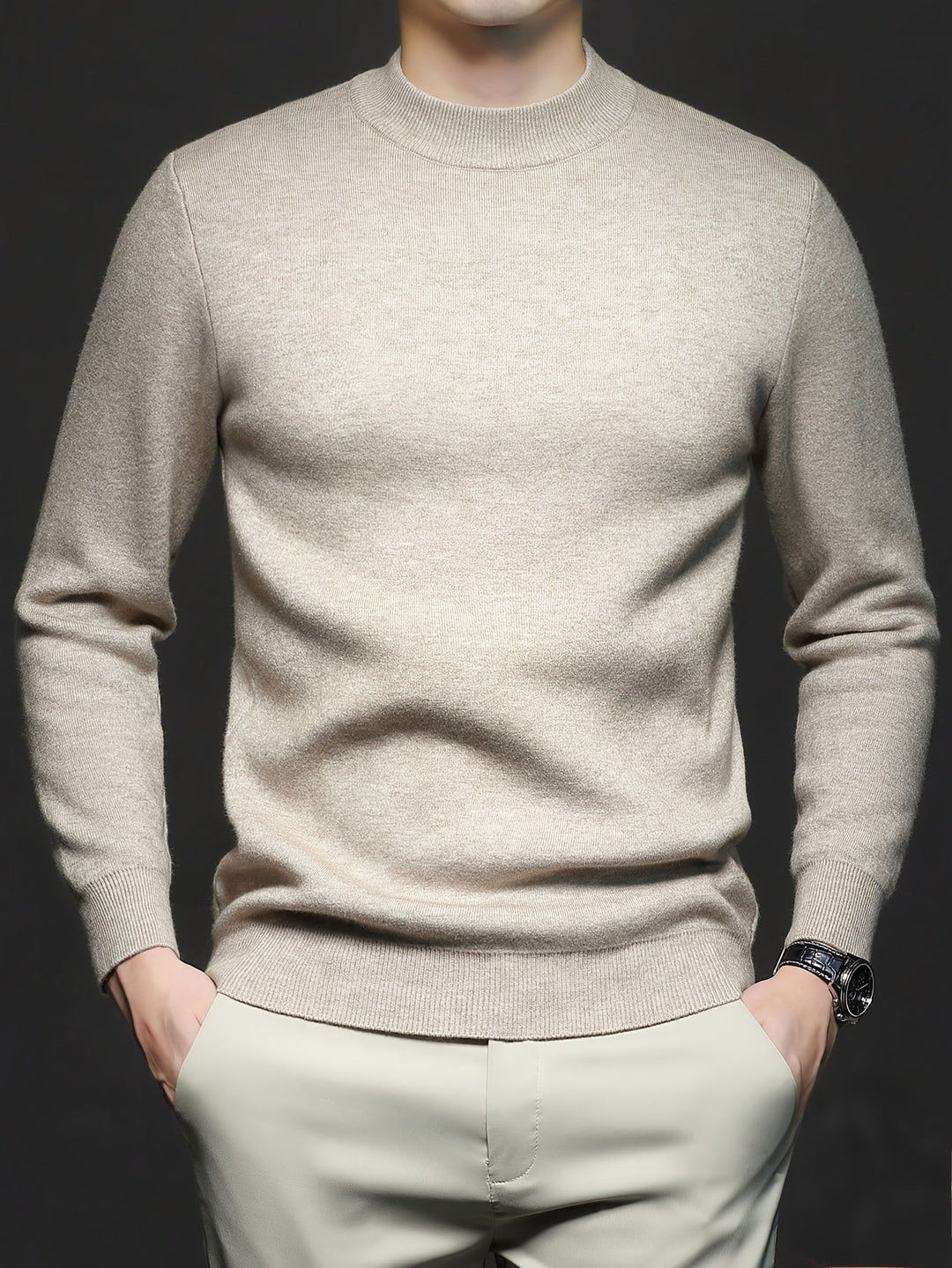 Russell | Verfijnde Mock-Neck Trui