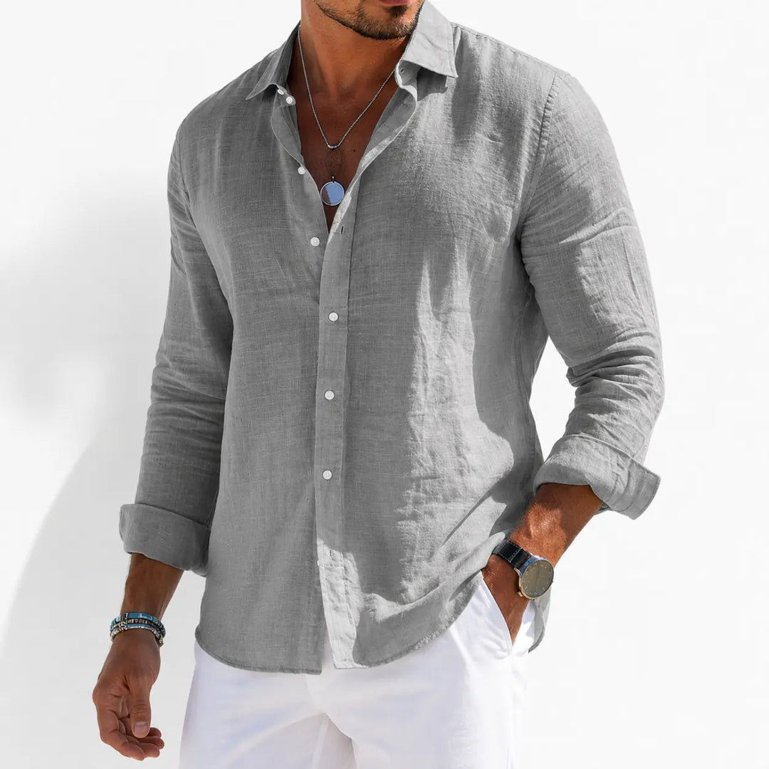 Sirocco Linnen Langemouwen Shirt