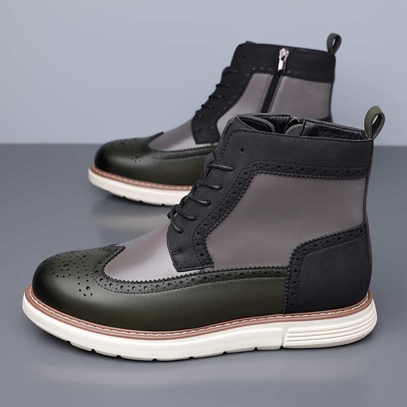 Lawrence | Verfijnde Wingtip Enkellaarzen