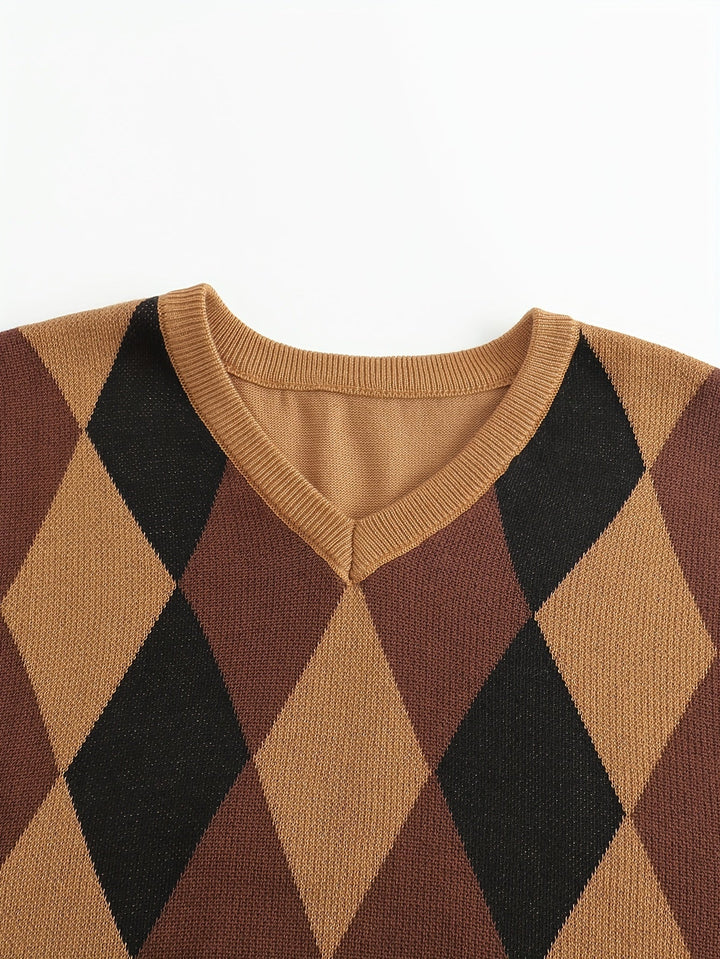 Chandler | Klassieke Argyle Sweater Vest