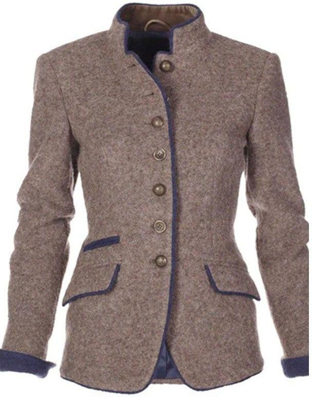 Sophia - Elegante Lange Mouwen Jas