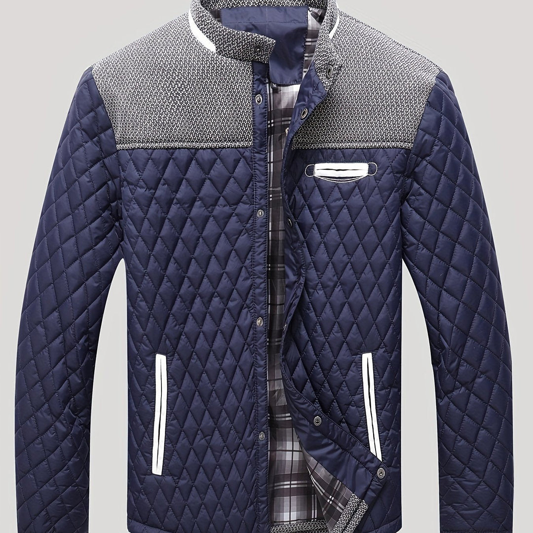 Alden | Gequilt Jack met Staande Kraag