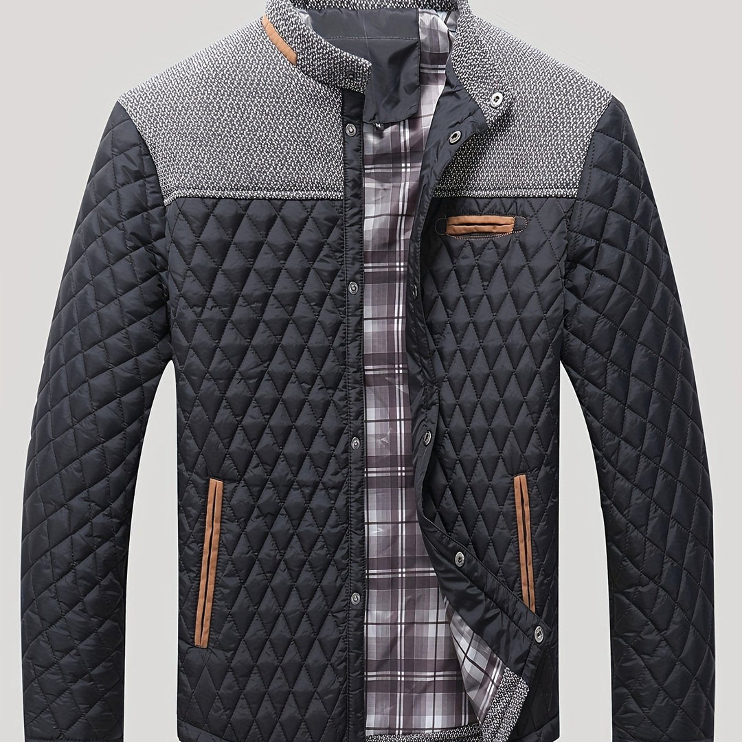 Alden | Gequilt Jack met Staande Kraag